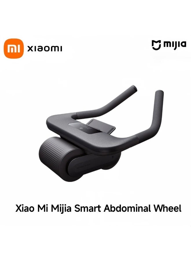 MIJIA Xiaomi Mijia Smart Ab Roller, Auto Rebound Abdominal Exercise Wheel, APP Connected, Digital Display, Elbow Support, 128 Workout Modes, Calorie Tracking, Home Gym Fitness Equipment for Men Women, Core Strength Training - Image 1
