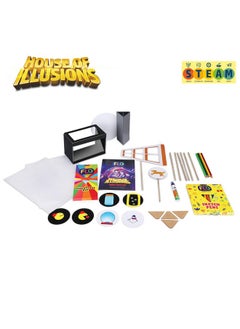 FLO FLO Toys STEAM House of Illusions All in One Creative Fun Board Game for Kids, Learning & Collection Mind-Bending 5 Activities Toy for Brain of Boys & Girls for Age 8+  - Image 2