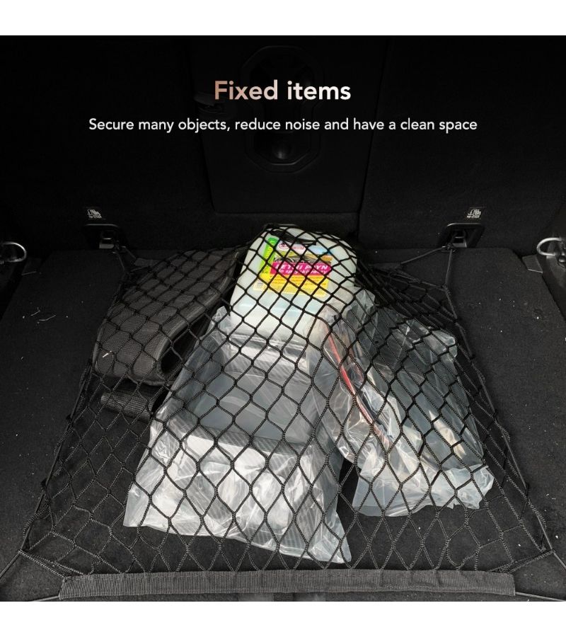 1 PC Black Car Trunk Organizer Cargo Net Mesh Storage Interior Accessory - Image 3