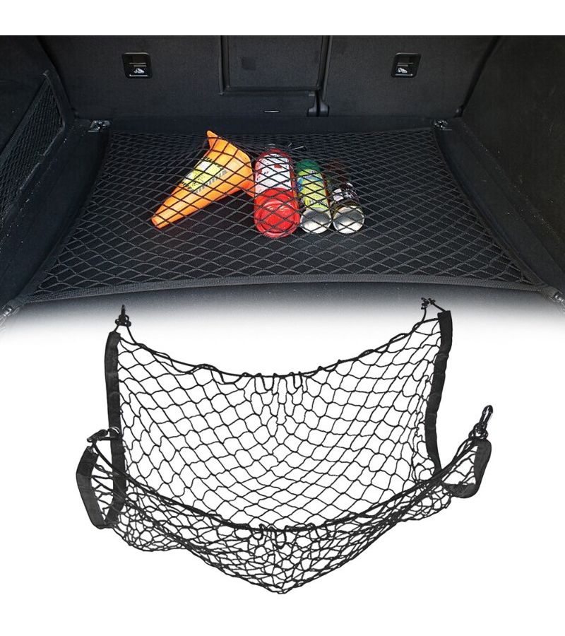 1 PC Black Car Trunk Organizer Cargo Net Mesh Storage Interior Accessory - Image 1