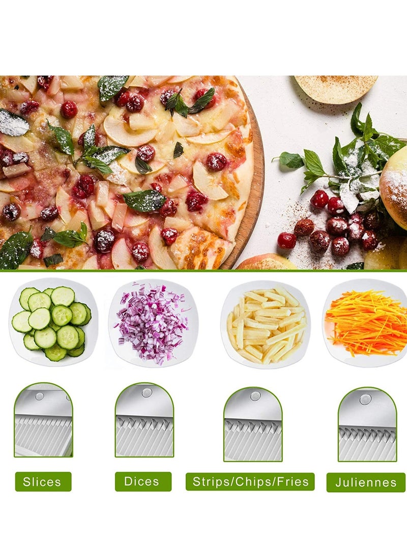 Vegetable Cutter Mandoline Slicer,Once For All.Food Chopper,Dicer Fruit,French Fry Julinner - Image 3