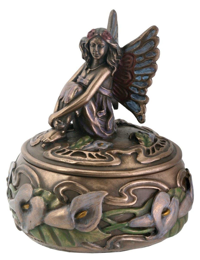 SUMMIT COLLECTION Calla Lily Fairy Box Jewelry Holder - Image 3