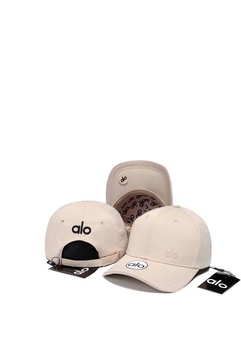 alo Alo Cap: Light Beige, Contrast Logo & Brand Detailing