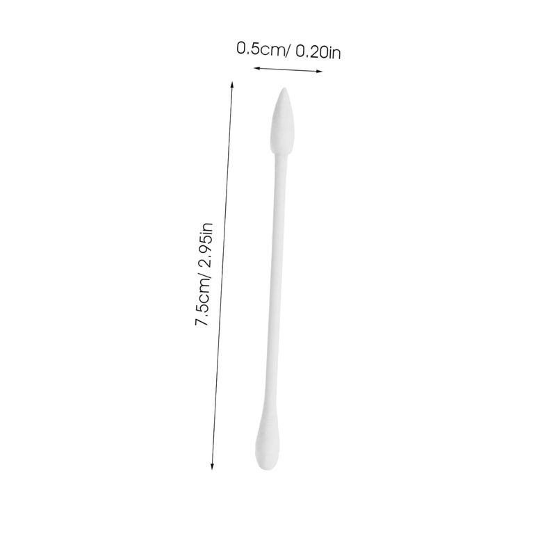 30 قطعة من أعواد القطن المزدوجة النهاية معبأة بشكل فردي لتنظيف الأذن وإزالة المكياج بحجم السفر - Image 3
