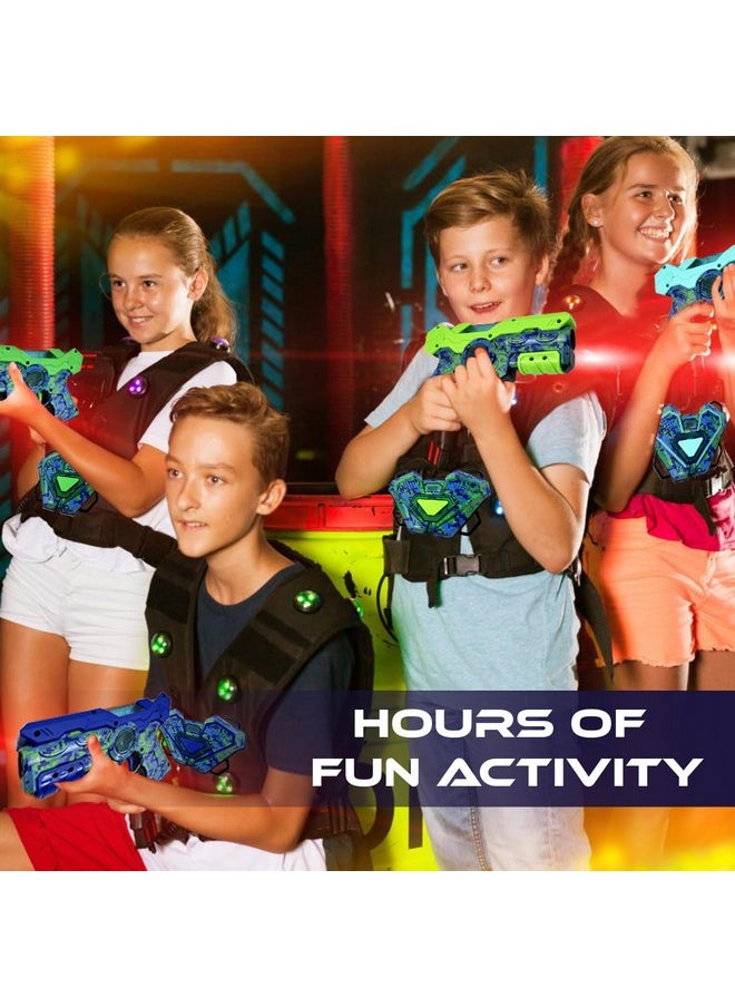Atlasonix Laser Tag Set For Boys Age 8-12, Christmas & Birthday Gift Lazer Tag Game With 2 Guns & Vests, Fun Indoor Outdoor Laser Tag For Kids & Adults, High-Tech Blaster For Family Play (2 Pack)  - Image 5