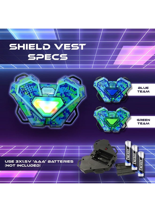 Atlasonix Laser Tag Set For Boys Age 8-12, Christmas & Birthday Gift Lazer Tag Game With 2 Guns & Vests, Fun Indoor Outdoor Laser Tag For Kids & Adults, High-Tech Blaster For Family Play (2 Pack)  - Image 4