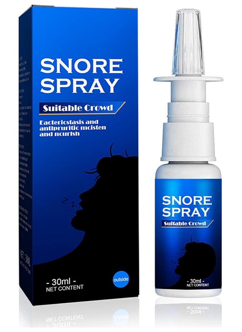 SOUTH MOON South Moon Anti Snore Spray 30ML Portable Sleep Care Relief Anti Snore Nose Health Chronic Respiratory Disorders Aid Anti Snoring Nasal Spray Stop Relief Snore Stop Snore Spray  - Image 1