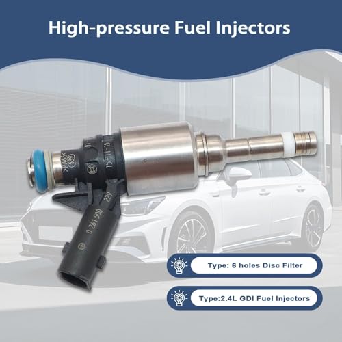 FZJDSD 1 Pc 35310-2GGA0 High-pressure Fuel Injector 35310-2GGA1 fit for Hyundai 2.4L Sonata 15-19 Tucson 18-21 Santa Fe 2017-2020 fit for Kia 2.4L Optima 2016-2020 Sorento 16-2020 Sportage 16-2022 - Image 4