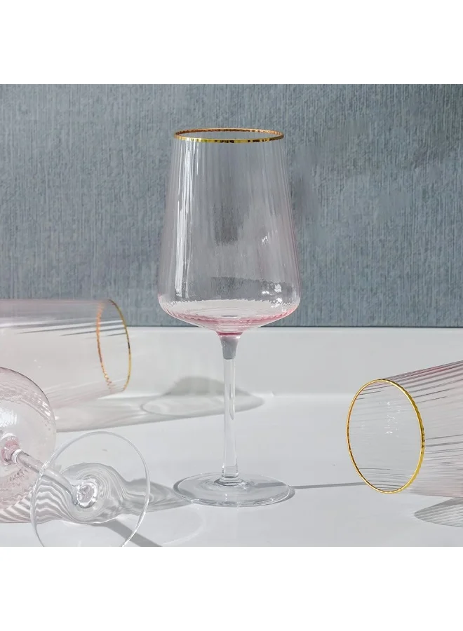 دانوب هوم Youthfulbite 4-Piece Wine Glass Set 500Ml Elegant And Durable Ideal For Red Or White Wine Stylish Design For Special Occasions Parties Or Everyday Use At Home