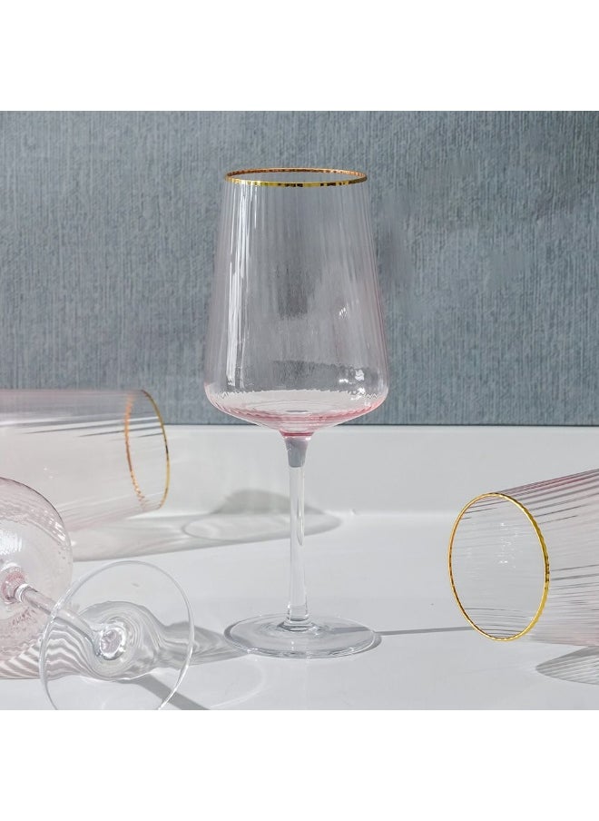 DANUBE HOME Youthfulbite 4-Piece Wine Glass Set 500Ml Elegant And Durable Ideal For Red Or White Wine Stylish Design For Special Occasions Parties Or Everyday Use At Home  - Image 4