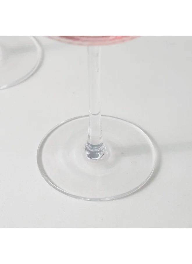 DANUBE HOME Youthfulbite 4-Piece Wine Glass Set 500Ml Elegant And Durable Ideal For Red Or White Wine Stylish Design For Special Occasions Parties Or Everyday Use At Home