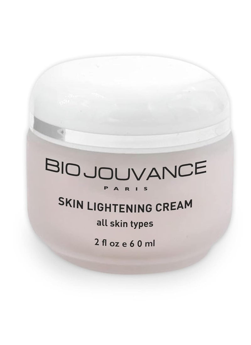 BIO JOUVANCE PARIS Skin Lightening Cream 2oz / 60ml - for Hyper-Pigmented Skin, Acne Scars and Age Spots | Natural Plant Extracts | Daily Facial Skin Care Treatment Regimen | Made in France  - Image 2