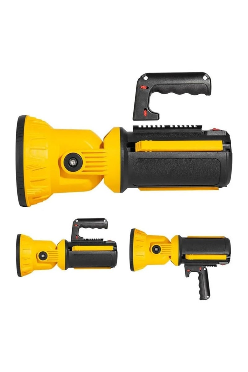 KGL BROSISS ذات الأضواء الكبرية الفائقة القابلة لإعادة الشحن - مصباح يدوي محمول مع مقبض قابل للفصل ، حامل قابل للطي ، شعاع طويل المدى ، ألياف مائية مقاومة للماء للهواء في الهواء الطلق ، التخييم والطوارئ الاستخدام - Image 5