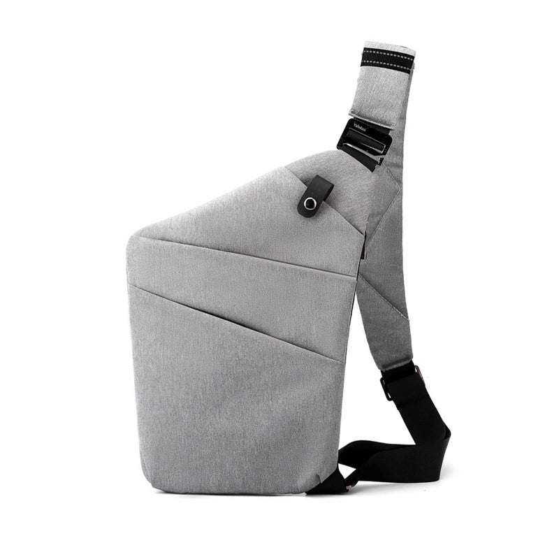 FANDARE AntiTheft Sling Bags Chest Shoulder Backpack Crossbody Bags Cover Pack Rucksack Crossbody Bag for Men Women Travel Hiking Bicycle Sport Gym Daypacks Nylon Gray A - Image 2
