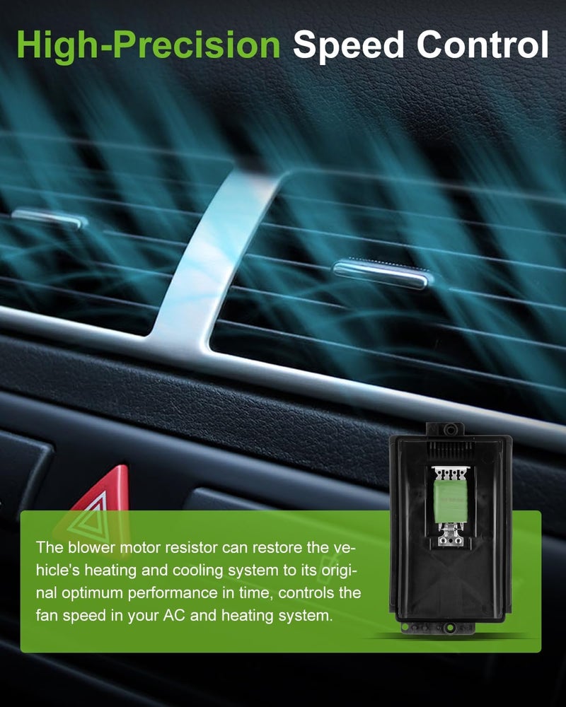SCITOO Air Conditioning Heater Fan HVAC Blower Motor Resistor Regulator fit for Audi TT 2000-2006/for Audi TT Quattro 2000-2006/for Volkswagen Type 1 1998-2010/for Volkswagen for Golf 1999-2006 - Image 4