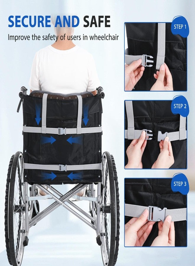 JFMkaer Wheelchair Cushion for Elderly, 17''x17'' Wheelchair Seat Cushion for Pressure Relief, Anti-Slip Seat and Back Support for Seniors Adults, Wheelchair Accessories for Seniors - Image 5