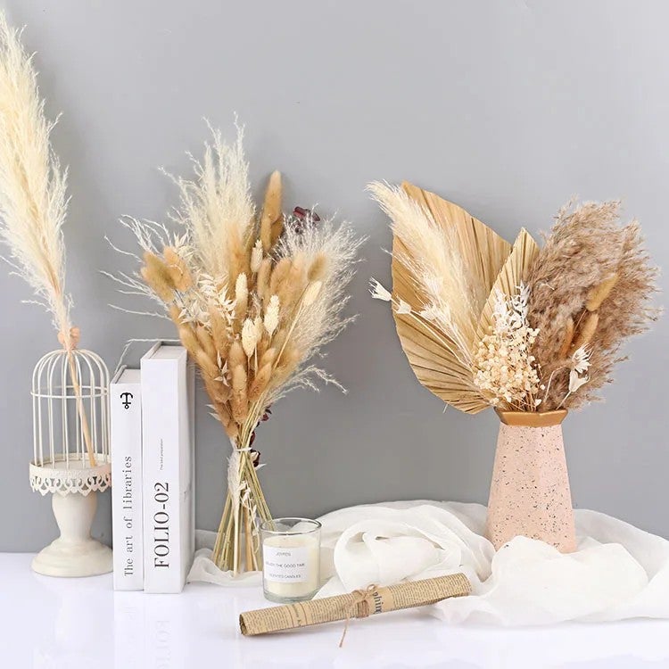 Bluejw Y-N042 Hot Selling Large & Mini Natural Dried Flowers Bouquet – Premium Dried Plants Wedding Home Decoration, Bridal Bouquet Arrangement for Rustic Chic Events - Image 5