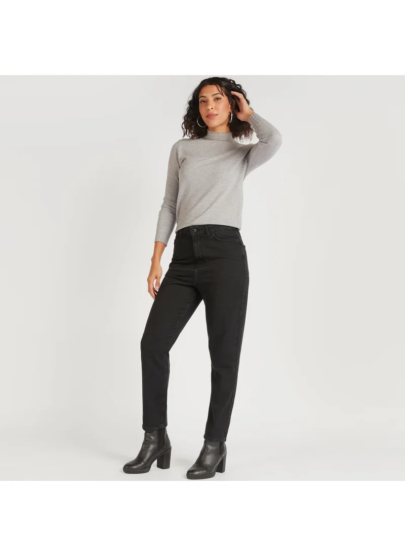 Lee Cooper Lee Cooper Jeans with Pockets and Button Closure