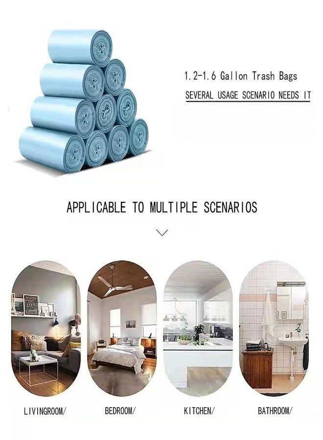 N.C N/C 1.2 Gallon Trash Bags, 150 Count Small Trash Can Liners for Bathroom or Livingroom, Navy Blue 1.2 Gallon Thickly Garbage Bags - Image 5