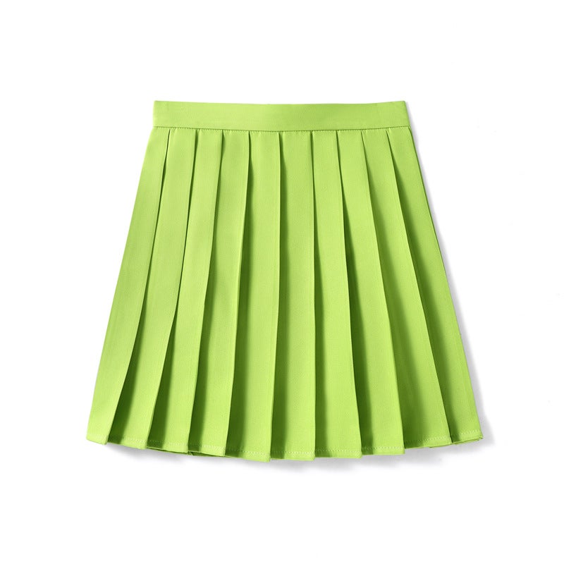 Solid Color Anime Cos High Waist College Style Pleated Folding Skirt Class Uniform Performance Chorus Men'S And Women'S Short Skirt - Image 4
