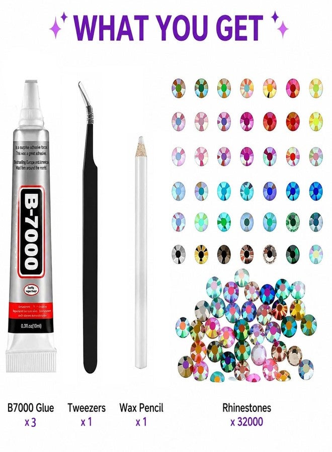 DUARIHA Bedazzling Kit 3mm Flatback Rhinestones，40 Colors Jelly Resin Gems for Nail Rhinestones, Shoes, Crafts, Makeup, Diamond Art & DIY - Image 4