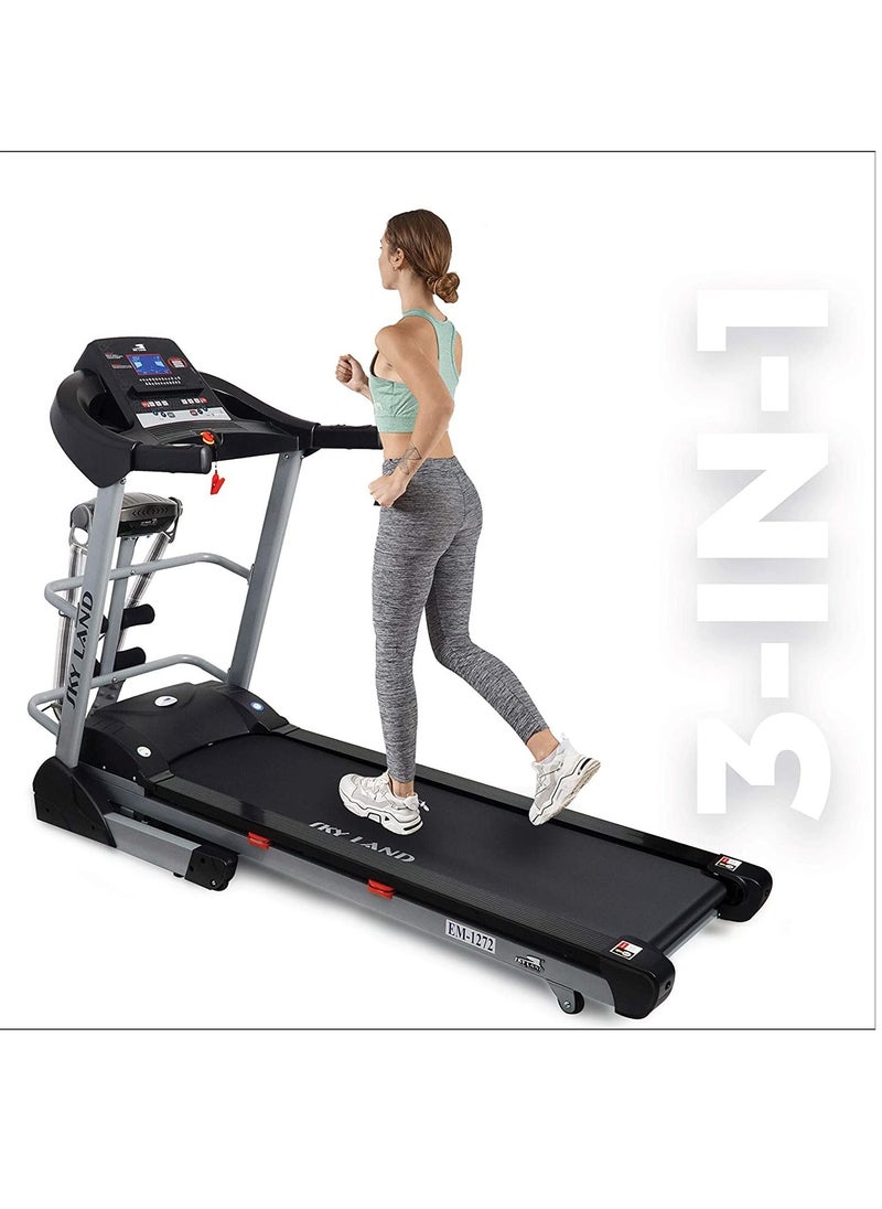 SkyLand 5.5HP DC Motor Automatic 18% Incline Treadmill With Massager & Bluetooth Speaker  - Image 3