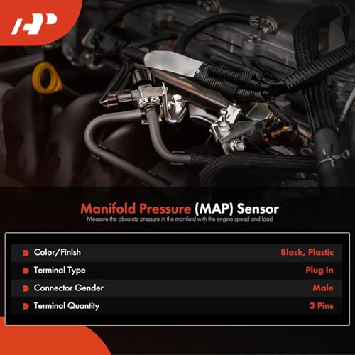 A-Premium Manifold Absolute Pressure Sensor Compatible with Dodge B1500 B2500 B3500 Dakota Durango Ram 1500 2500 3500 Van Jeep Grand Cherokee 1997-2003 Wrangler - Image 2