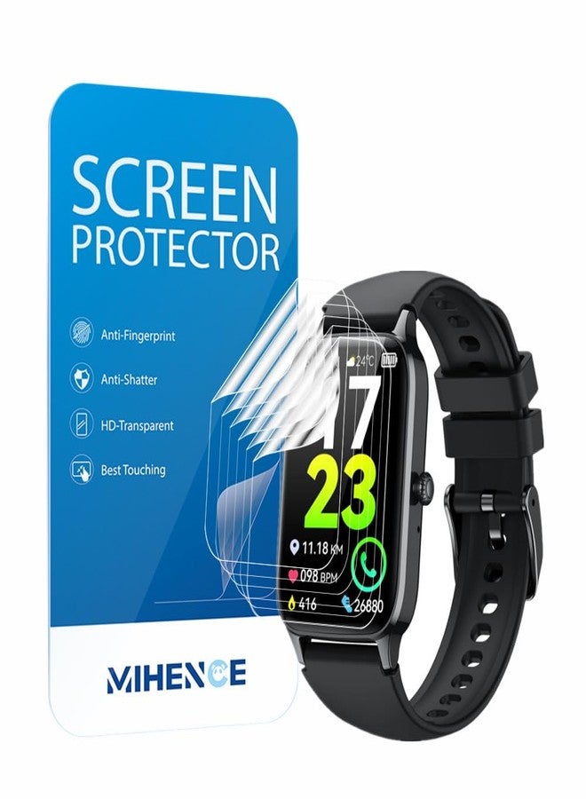 MIHENCE Screen Protector for P97 1.57'' Fitness Tracker Smartwatch, TPU HD Protective Film Compatible for Dyurwa/Soudorv 1.57" Fitness Tracker Smartwatch (6 PCS) - Image 1