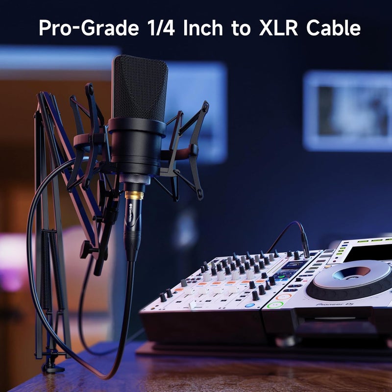 CableMatters 6.35mm (1/4 Inch) Short TRS to XLR Cable - 3ft, Male to Female, XLR to 1/4 Cable - Image 3