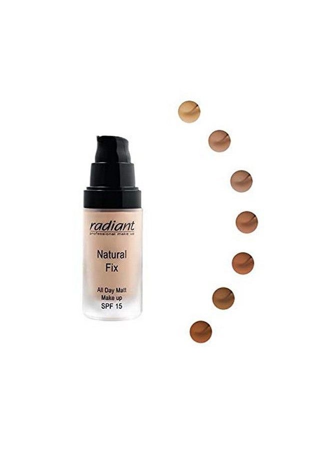 RADIANT PROFESSIONAL MAKE UP / HELLENICA - Radiant Professional Natural Fix All Day Matte Cream Foundation Long Wear High Coverage Face Makeup Foundation With Spf 15 Oil Free Matte Finish For All Skin Types1.01 Oz. (3 Beige) - Image 1