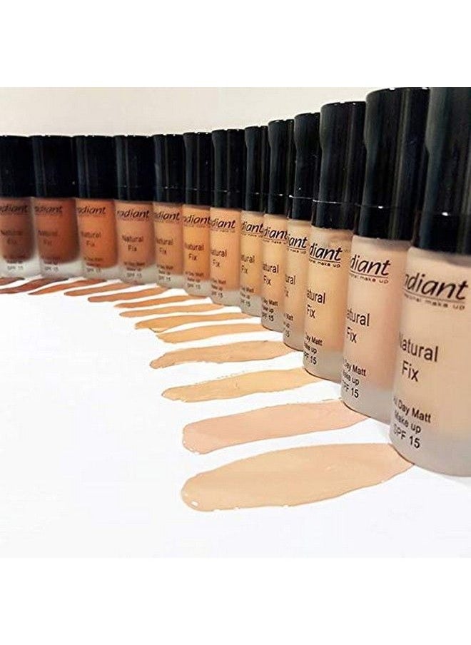 RADIANT PROFESSIONAL MAKE UP / HELLENICA - Radiant Professional Natural Fix All Day Matte Cream Foundation Long Wear High Coverage Face Makeup Foundation With Spf 15 Oil Free Matte Finish For All Skin Types1.01 Oz. (3 Beige) - Image 1