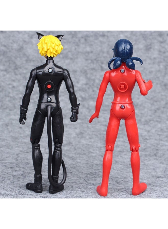 6-Piece Miraculous Ladybug Collectible Action Figure Model Toy For Kids, Miraculous Ladybird and Black Cat Time to Transform Marinette Doll - Image 4