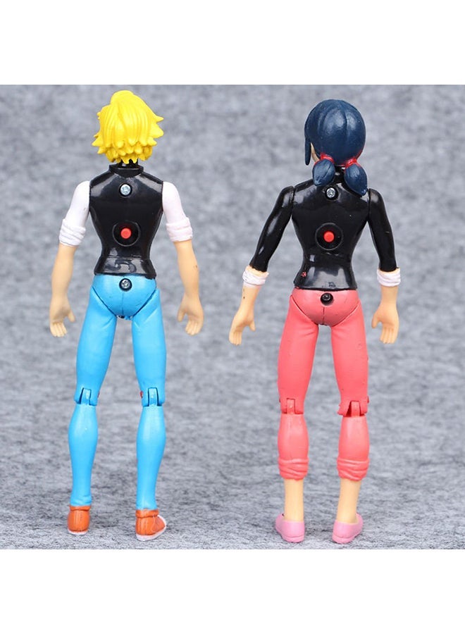 6-Piece Miraculous Ladybug Collectible Action Figure Model Toy For Kids, Miraculous Ladybird and Black Cat Time to Transform Marinette Doll - Image 5