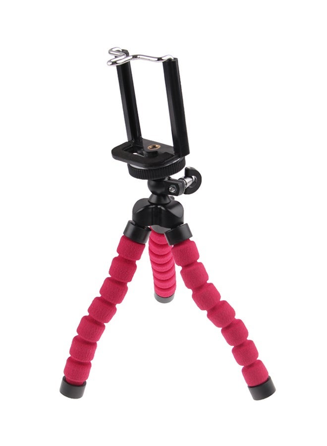 Flexible Octopus Bubble Tripod For Mobile Phone/Digital Camera Pink/Black - Image 1