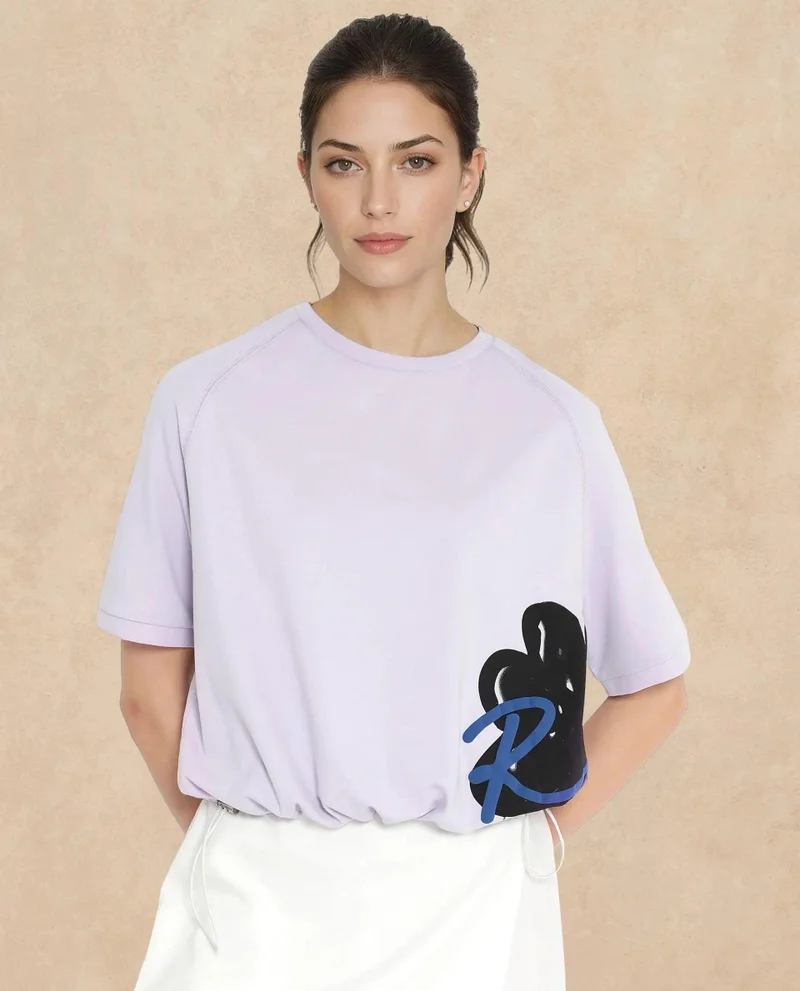 Rareism Women's Graphic Print T-Shirt