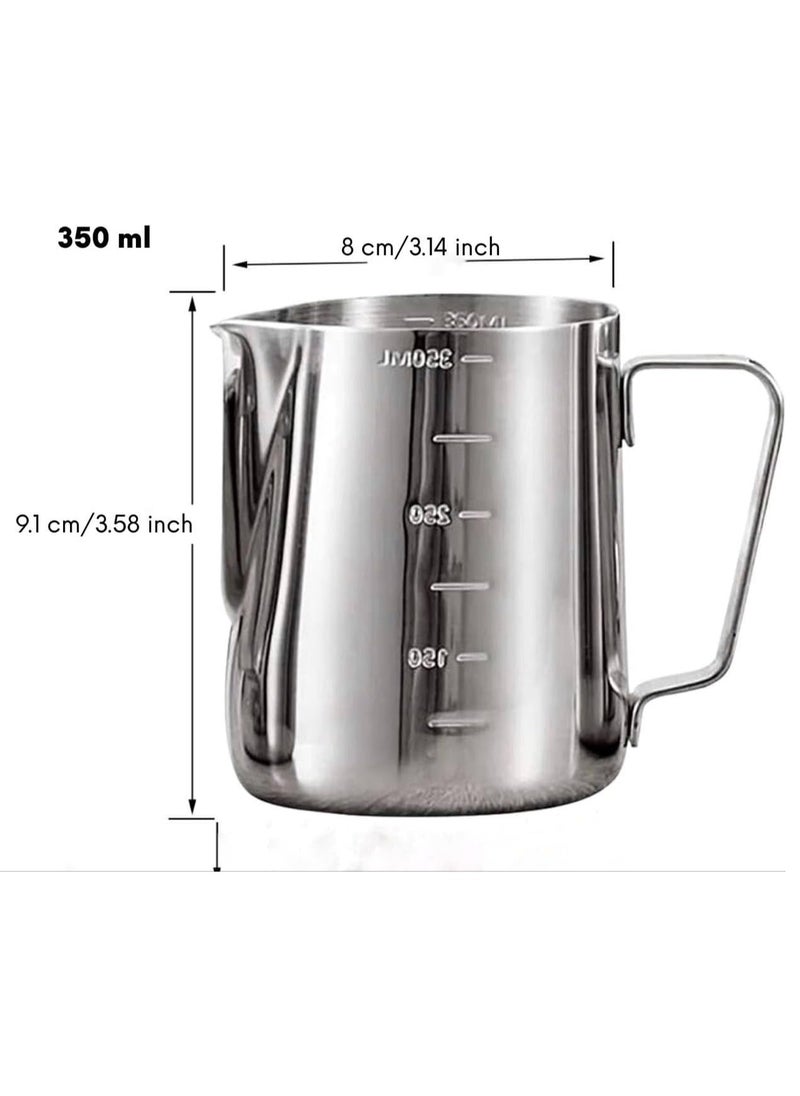 MARKQ Espresso Steaming Pitcher Silver 350 ml MFP-350  - Image 2