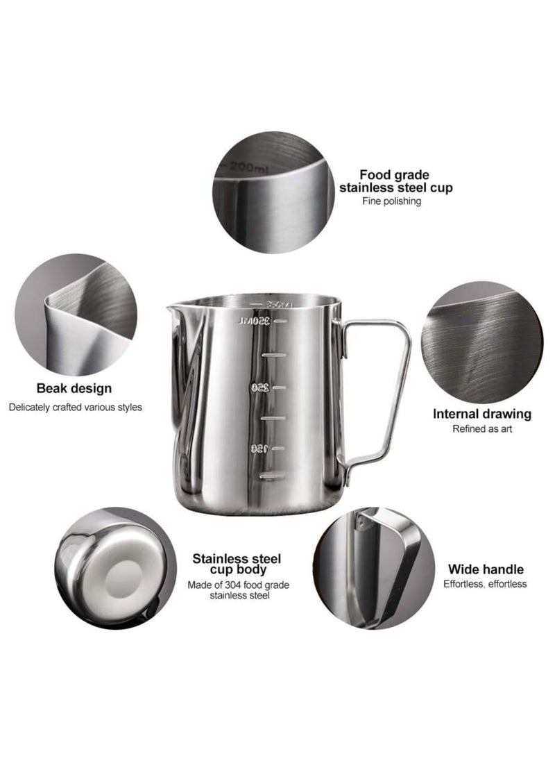 MARKQ Espresso Steaming Pitcher Silver 350 ml MFP-350  - Image 3