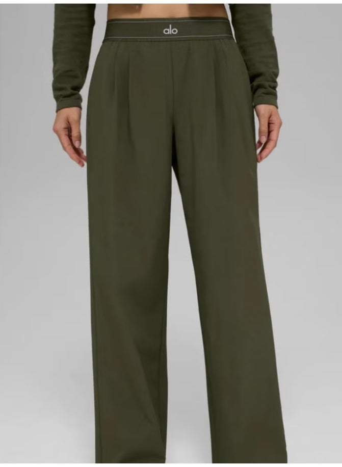 alo YOGA high-waisted wide-leg slacks - Image 1