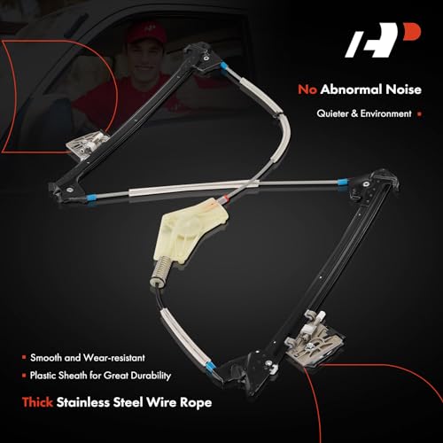 A-Premium Electric Power Window Regulator Without Motor Compatible with Porsche 911 Boxster Cayman 2006-2012 Front Left Driver Side - Image 4