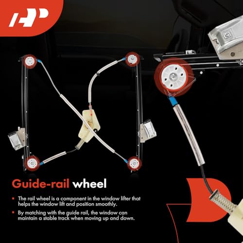A-Premium Electric Power Window Regulator Without Motor Compatible with Porsche 911 Boxster Cayman 2006-2012 Front Left Driver Side - Image 5
