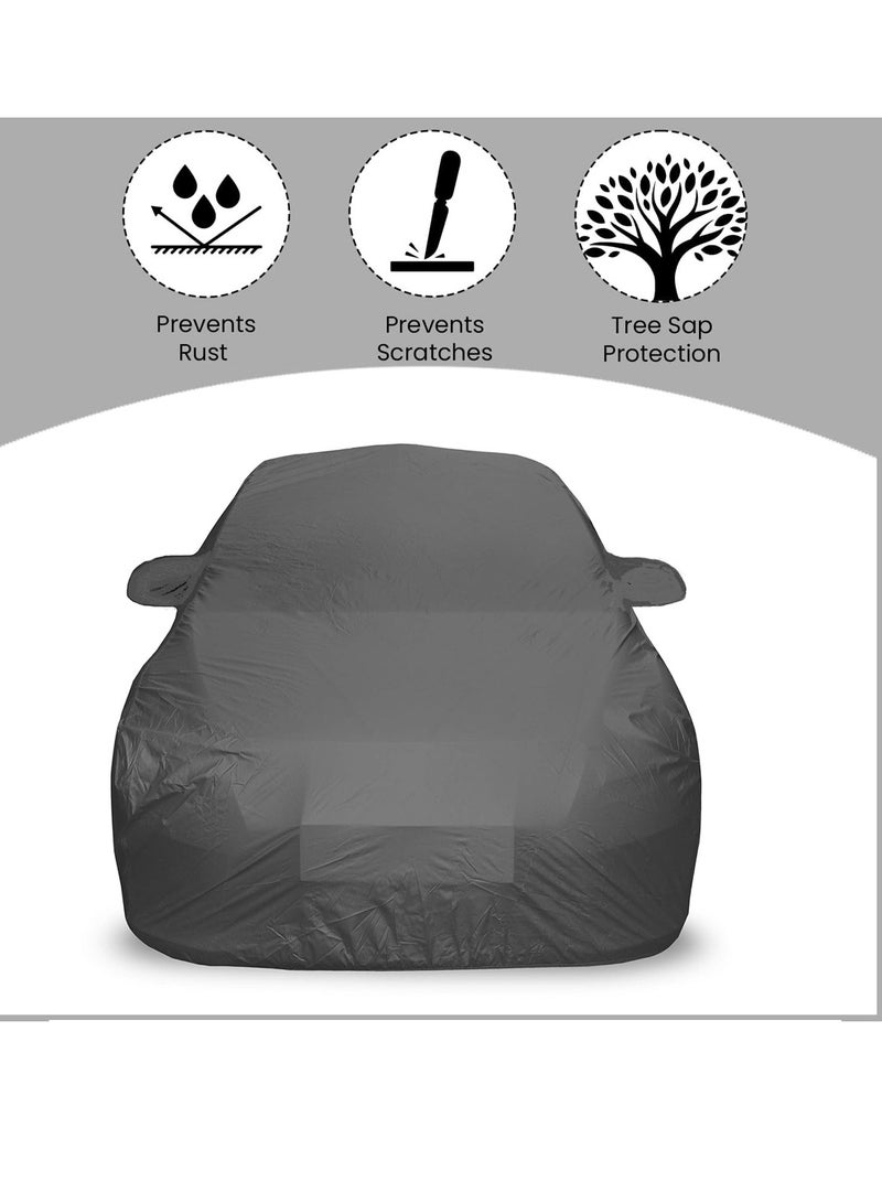 AGC Car Cover XL – Waterproof, UV & Heat Resistant, Dustproof, Snowproof, Rainproof, Scratch Resistant with Mirror Pockets, Elastic Corners, Triple Stitched, Machine Washable, All Weather Protection for Sedan & SUV - Image 4