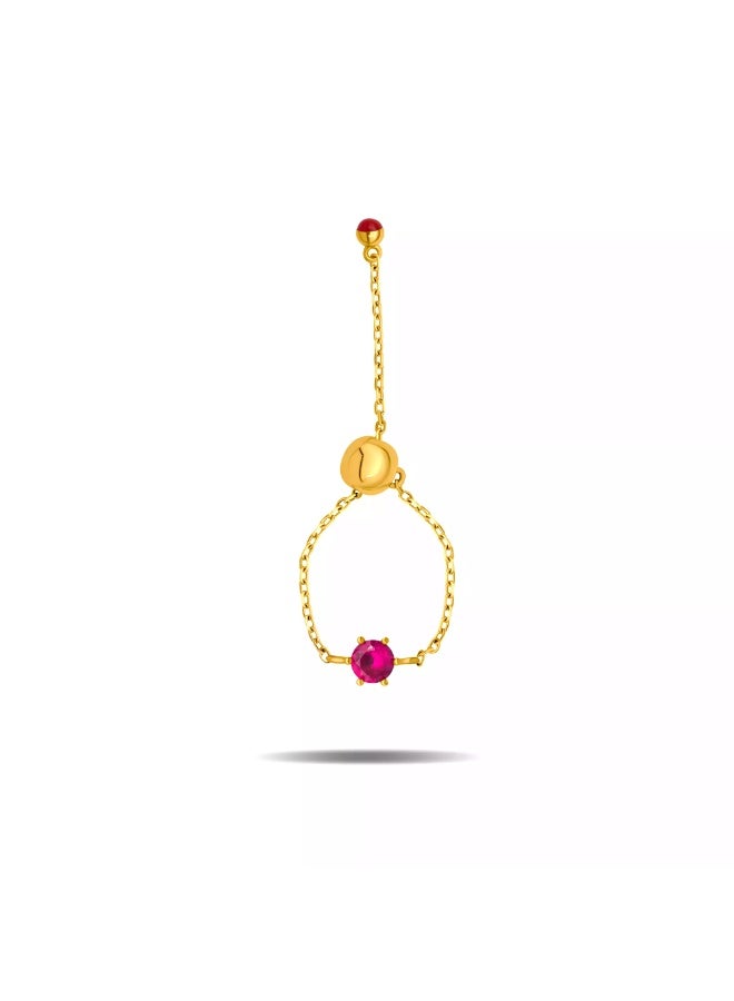 Ruby Art Gold 18K Pure Gold Women’s Ring - Premium Finish & Elegant Style - 0.86    Gram - Image 1