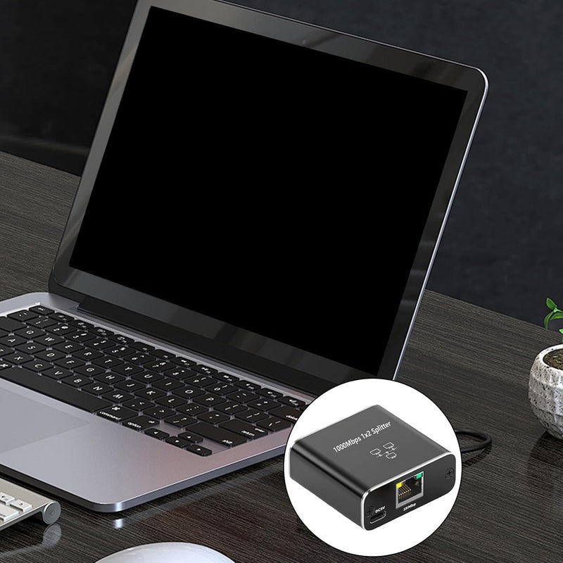محول شبكة إنترنت سرعة 1000 ميجابت في 1 إلى 2 أو 3 أو 4 منافذ RJ45 مع مقسم جيجابت للكمبيوتر - Image 3