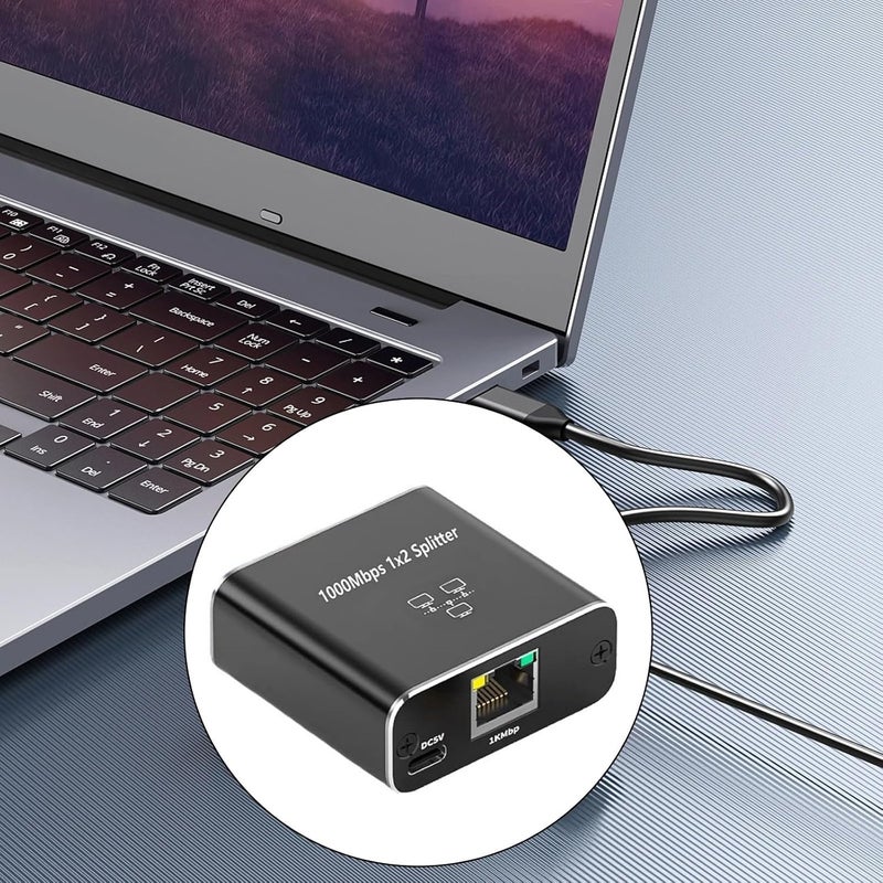 محول شبكة إنترنت سرعة 1000 ميجابت في 1 إلى 2 أو 3 أو 4 منافذ RJ45 مع مقسم جيجابت للكمبيوتر - Image 5