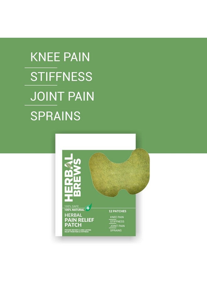 Herbal Brews - Pain Relief Patches - 12 Knee Pain Patches (Specially Designed for Knee Joints) | 100% Safe & Natural Knee Pain Relief Products | INSTANT RELIEF | NO SIDE EFFECTS - Image 4