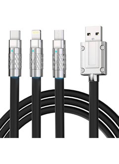 X-SCOOT 3 in 1 Fast Charging 120W 6A Cable For Micro + Lightning + Type-C 