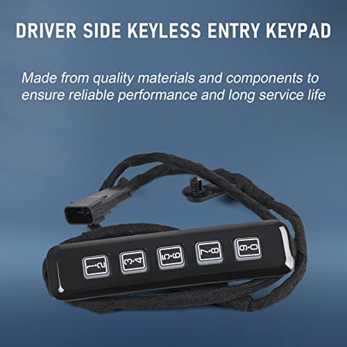 DICMIC Driver Side Keyless Entry Keypad Compatible with 2015-2020 Ford F150 2017-2020 Ford F250 F350 F450 F550 Super Duty Replace# FL3Z14A626AA, FL3Z14A626AB - Image 2