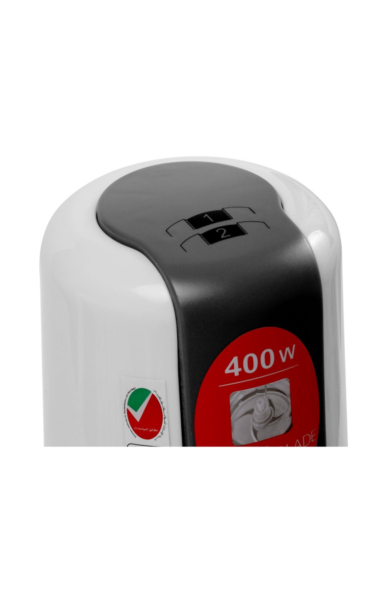 iSONIC مفرمة شوبير IC 783 400 واط 2 سرعات مزدوجة جرة 200 مل 500 مل رباعية الشفرات - Image 3