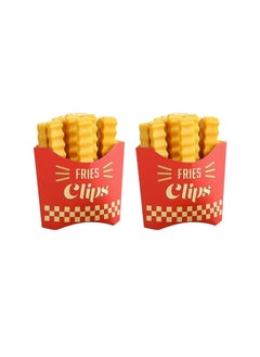 Generic Creative Magnetic Seal Clips for Snack Bags 2 boxes of French fries clip [24 pieces including magnetic box]] 