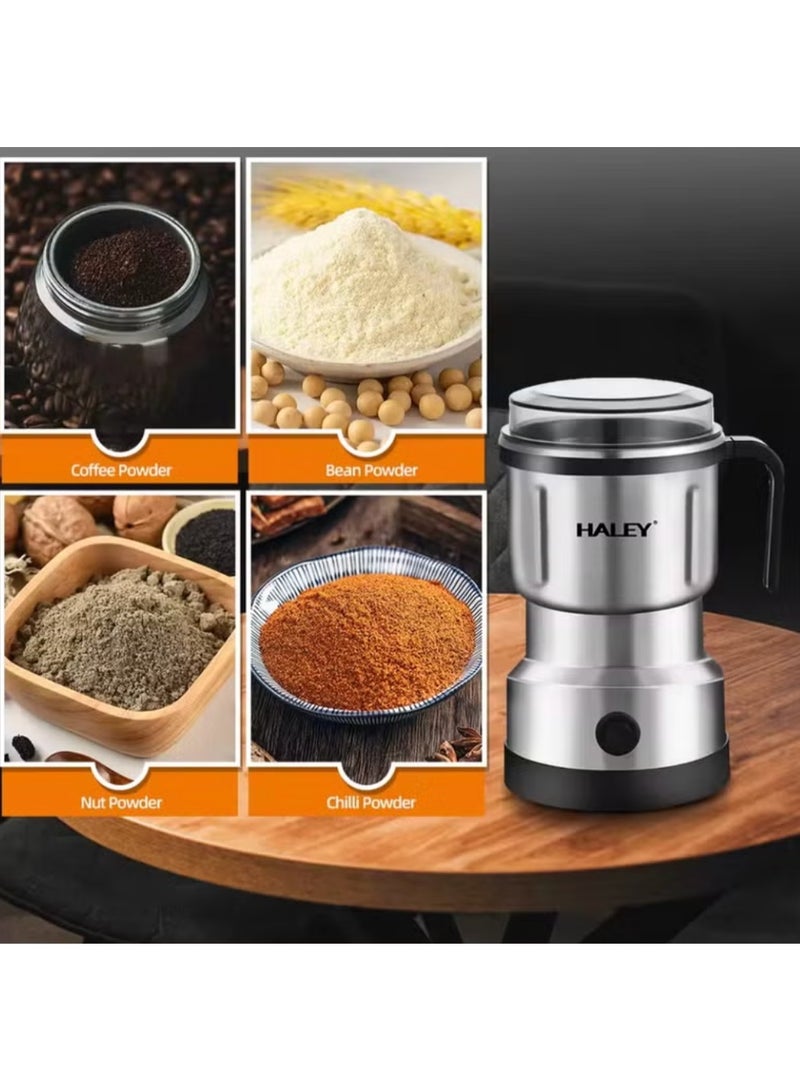 Haley Adjustable Stainless Steel 300W  Coffee Bean Grinder Electric Portable Coffee Grinder Multifunctional Mini Grinder Blender - Image 4